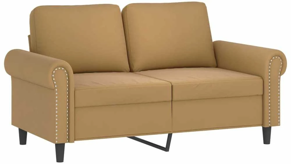 Dvivietė sofa, rudos spalvos, 120cm, aksomas