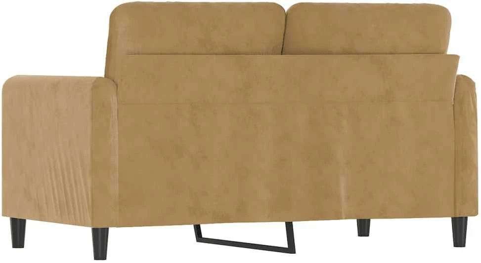 Dvivietė sofa, rudos spalvos, 120cm, aksomas