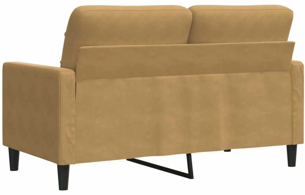 Dvivietė sofa, rudos spalvos, 120cm, aksomas