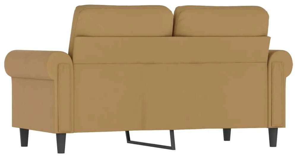 Dvivietė sofa, rudos spalvos, 120cm, aksomas