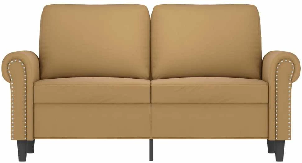 Dvivietė sofa, rudos spalvos, 120cm, aksomas