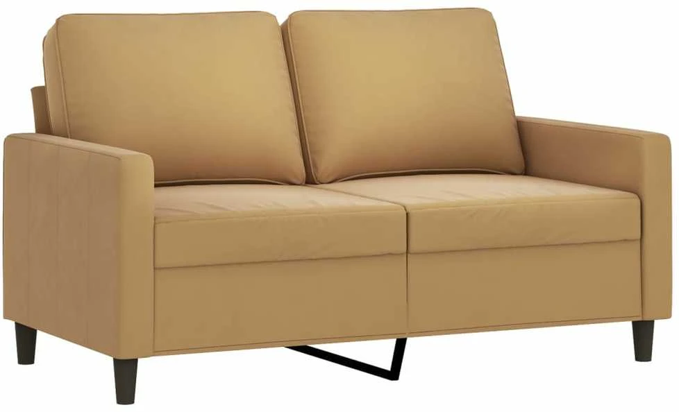 Dvivietė sofa, rudos spalvos, 120cm, aksomas