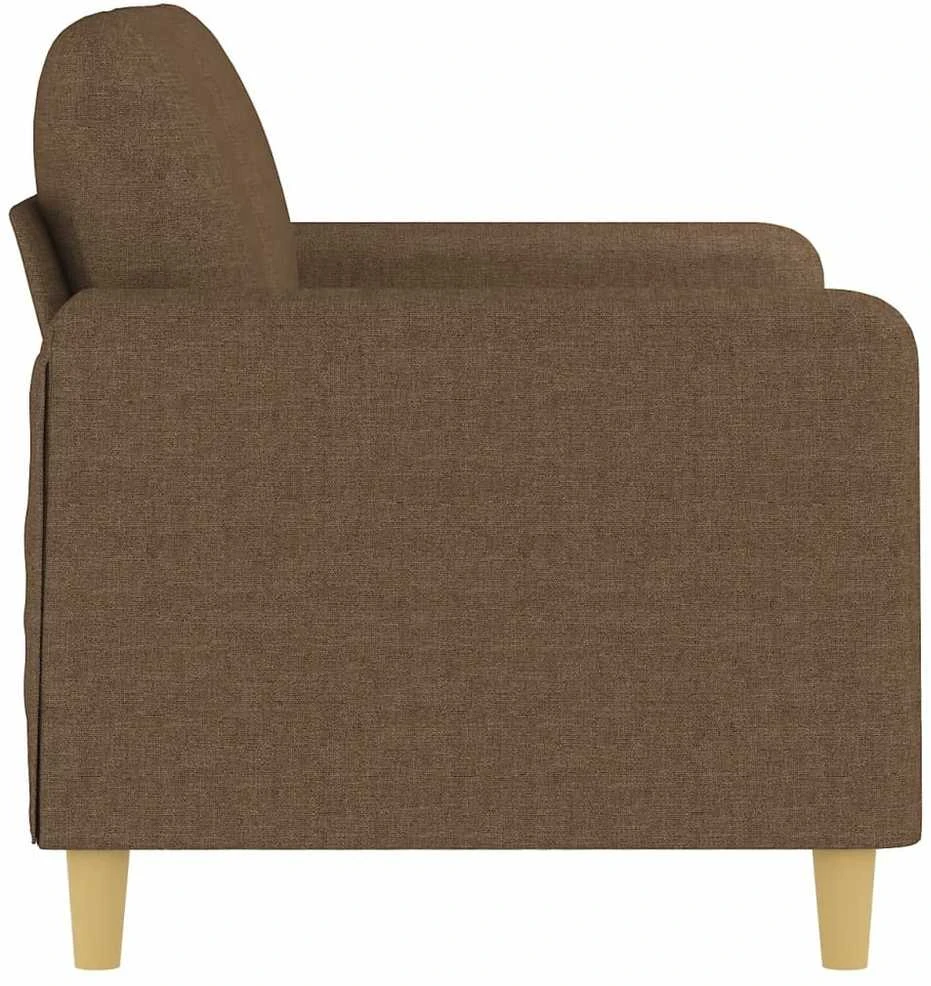 Dvivietė sofa, rudos spalvos, 120cm, audinys