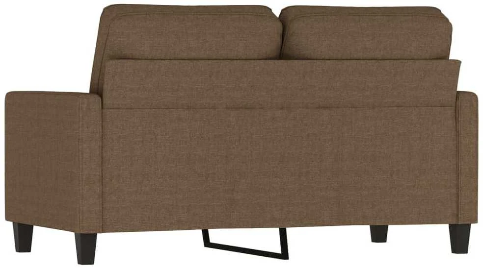 Dvivietė sofa, rudos spalvos, 120cm, audinys