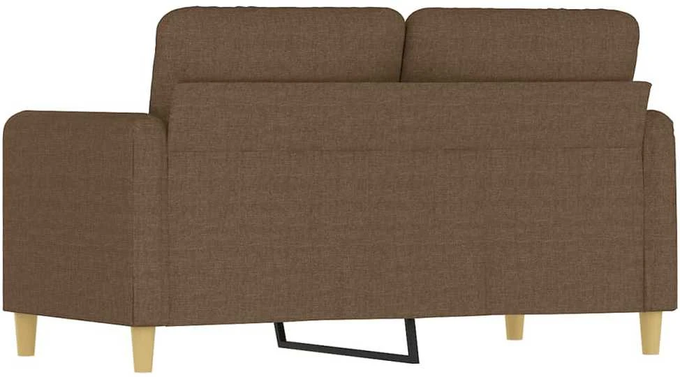 Dvivietė sofa, rudos spalvos, 120cm, audinys