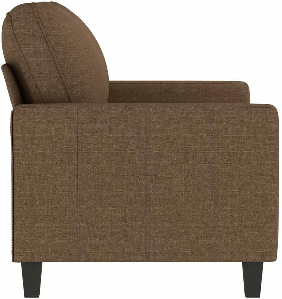Dvivietė sofa, rudos spalvos, 120cm, audinys
