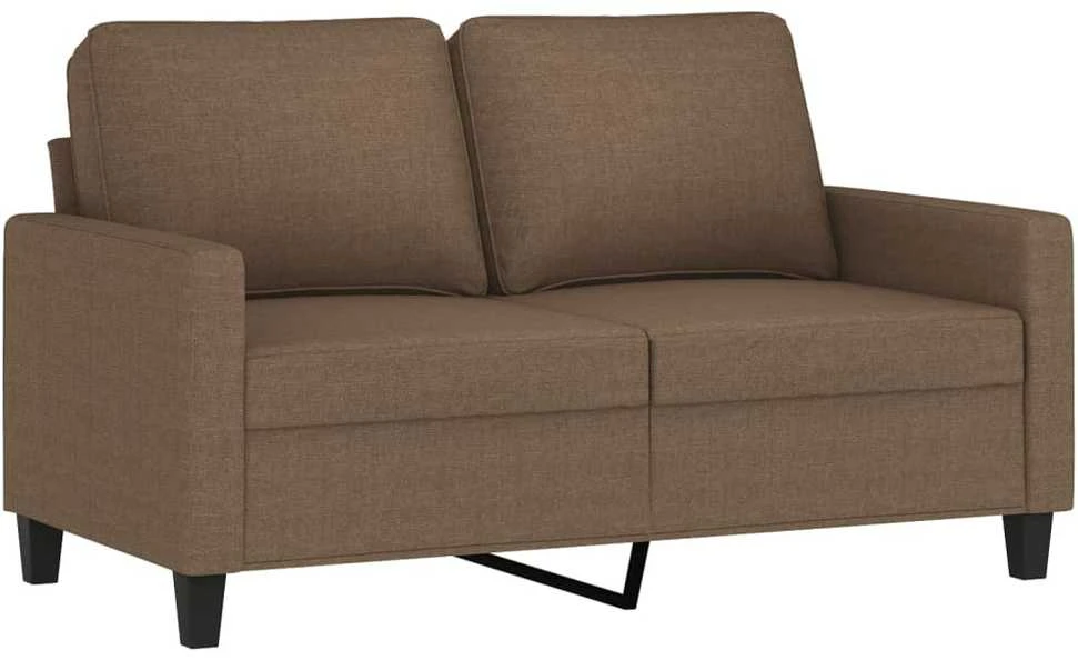 Dvivietė sofa, rudos spalvos, 120cm, audinys