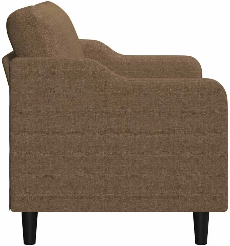 Dvivietė sofa, rudos spalvos, 120cm, audinys
