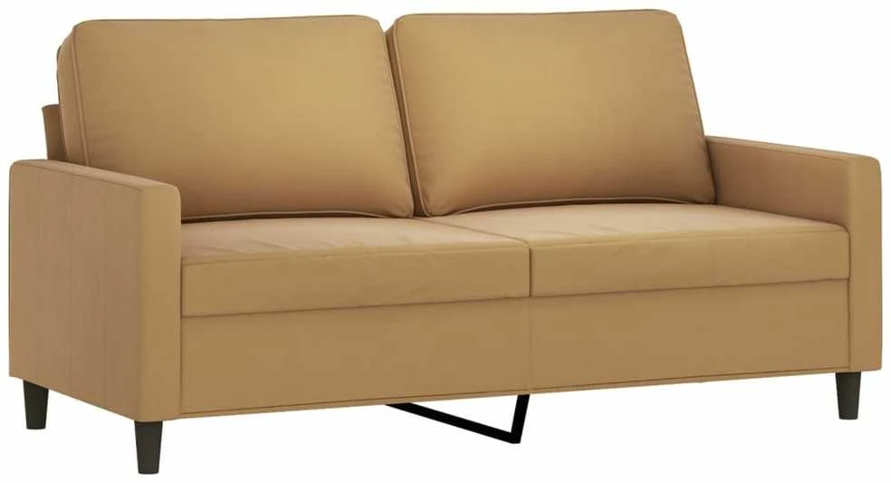 Dvivietė sofa, rudos spalvos, 140cm, aksomas