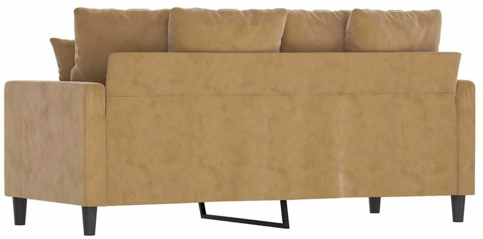 Dvivietė sofa, rudos spalvos, 140cm, aksomas