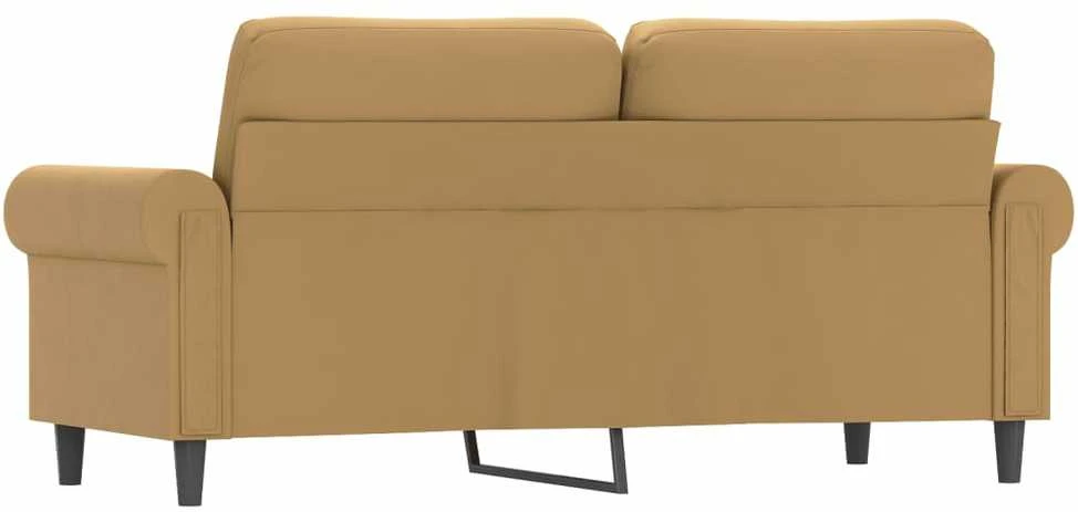 Dvivietė sofa, rudos spalvos, 140cm, aksomas