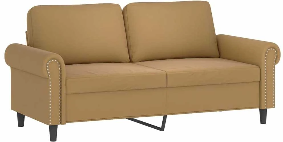 Dvivietė sofa, rudos spalvos, 140cm, aksomas