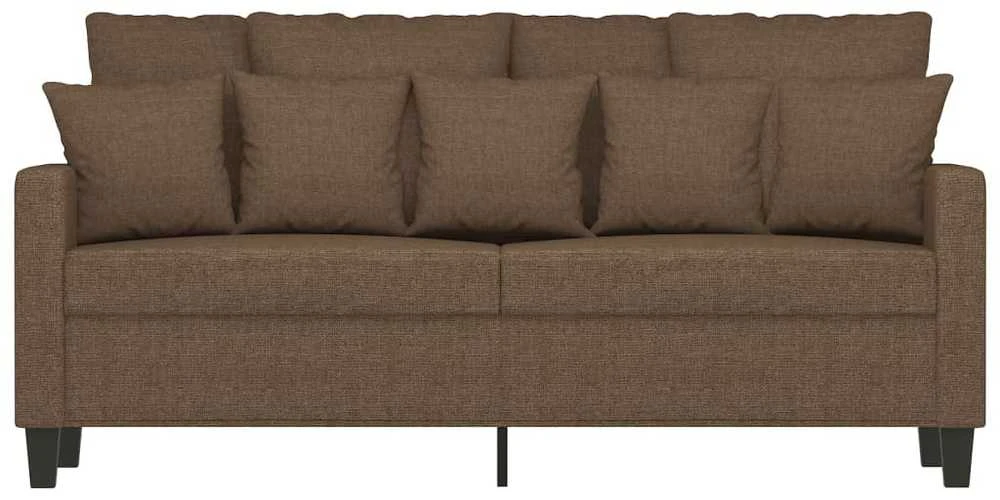 Dvivietė sofa, rudos spalvos, 140cm, audinys