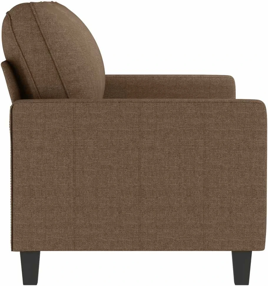 Dvivietė sofa, rudos spalvos, 140cm, audinys