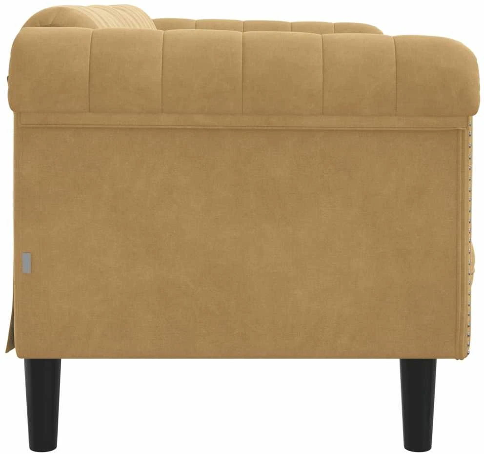 Dvivietė sofa, rudos spalvos, dirbtinė versta oda