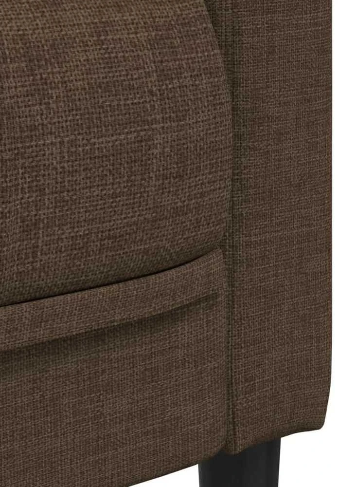 Dvivietė sofa, rudos spalvos, dirbtinė versta oda