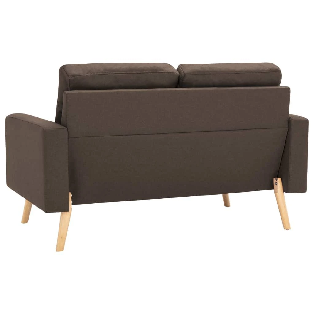 Dvivietė sofa, rudos spalvos, audinys