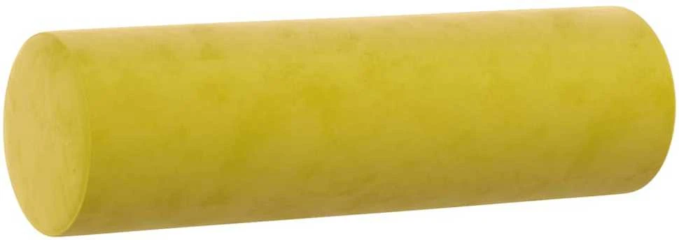 Dvivietė sofa su pagalvėlėmis, geltonos spalvos, 140cm, aksomas