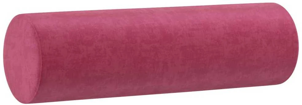 Dvivietė sofa su pagalvėlėmis, raudonojo vyno, 140cm, aksomas