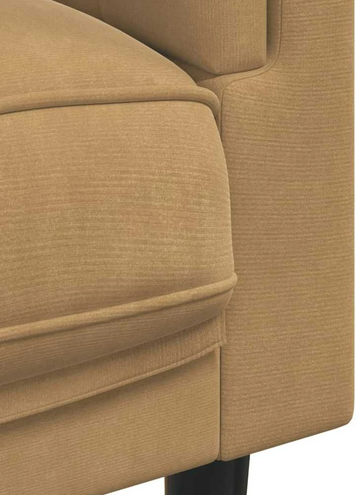 Dvivietė sofa su pagalvėlėmis, ruda, dirbtinė versta oda