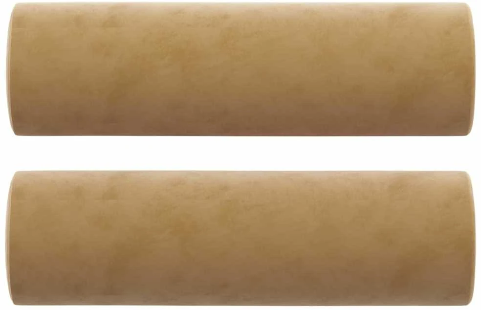Dvivietė sofa su pagalvėlėmis, rudos spalvos, 140cm, aksomas