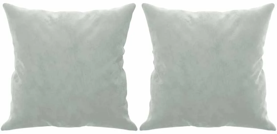 Dvivietė sofa su pagalvėlėmis, šviesiai pilka, 140cm, aksomas