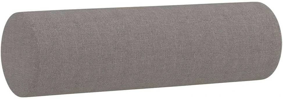Dvivietė sofa su pagalvėlėmis, taupe spalvos, 120cm, audinys