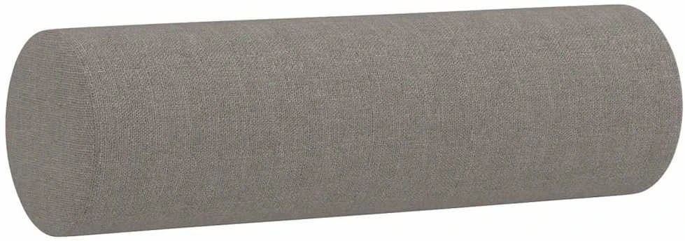 Dvivietė sofa su pagalvėlėmis, taupe spalvos, 140cm, audinys