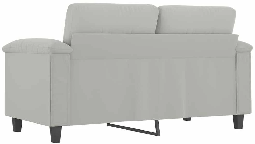 Dvivietė sofa, šviesiai pilka, 120cm, mikropluošto audinys