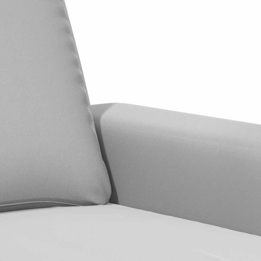 Dvivietė sofa, šviesiai pilka, 140cm, mikropluošto audinys