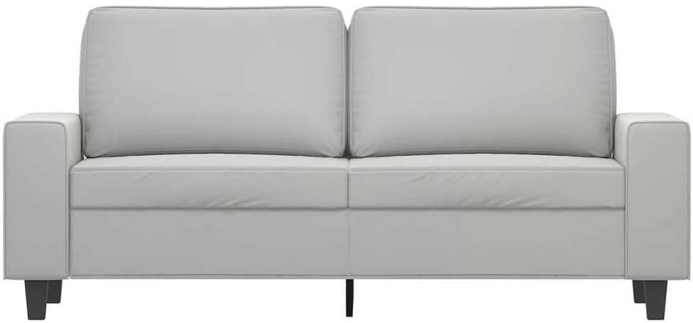 Dvivietė sofa, šviesiai pilka, 140cm, mikropluošto audinys