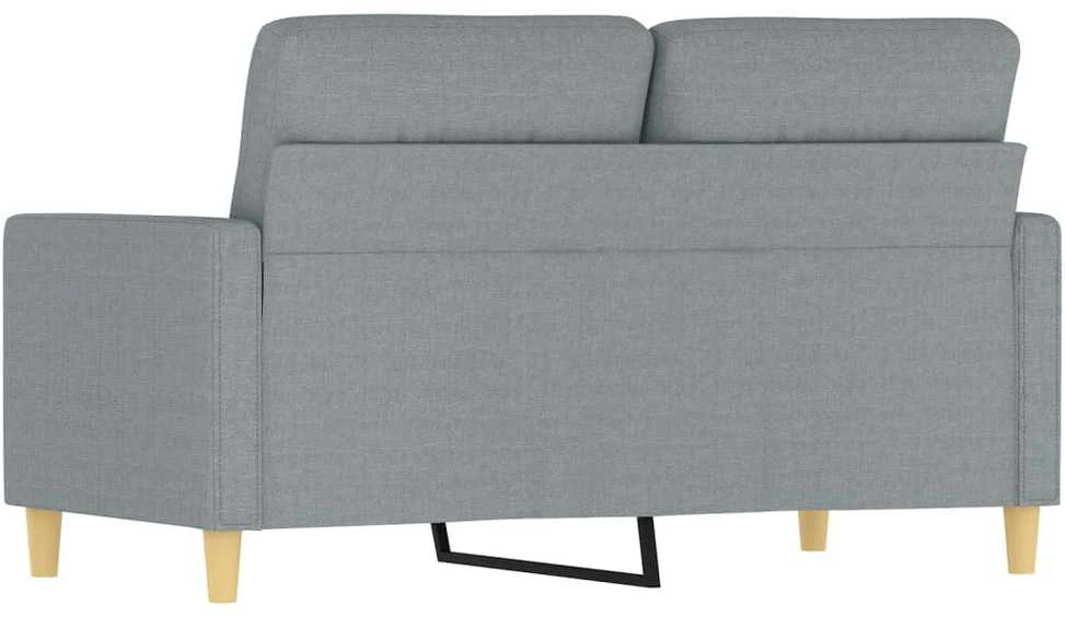 Dvivietė sofa, šviesiai pilkos spalvos, 120cm, audinys
