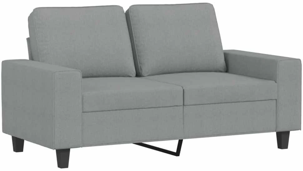 Dvivietė sofa, šviesiai pilkos spalvos, 120cm, audinys
