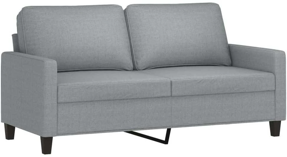 Dvivietė sofa, šviesiai pilkos spalvos, 140cm, audinys
