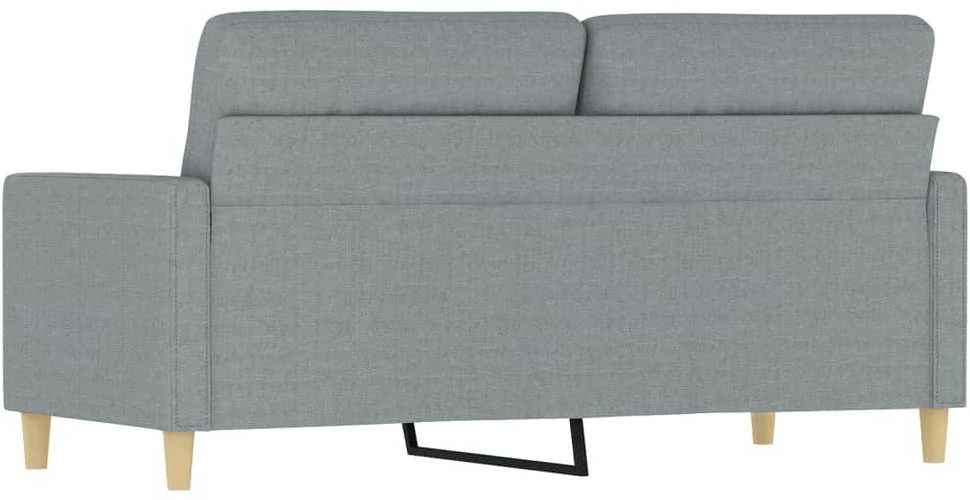 Dvivietė sofa, šviesiai pilkos spalvos, 140cm, audinys