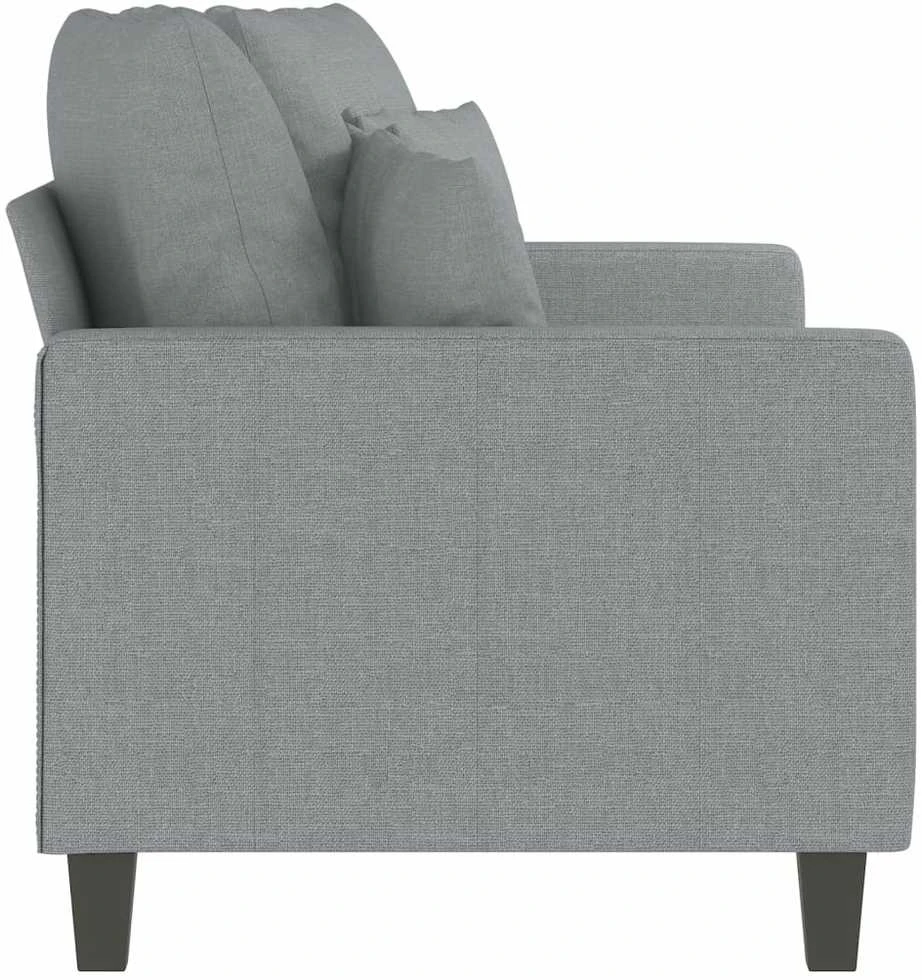 Dvivietė sofa, šviesiai pilkos spalvos, 140cm, audinys