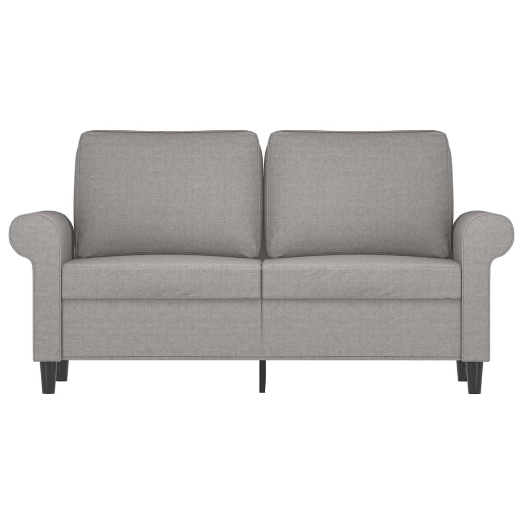 Dvivietė sofa, šviesiai pilkos spalvos, 120cm, audinys