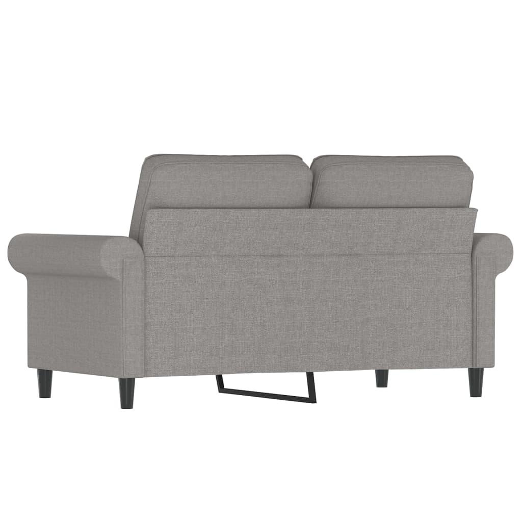 Dvivietė sofa, šviesiai pilkos spalvos, 120cm, audinys