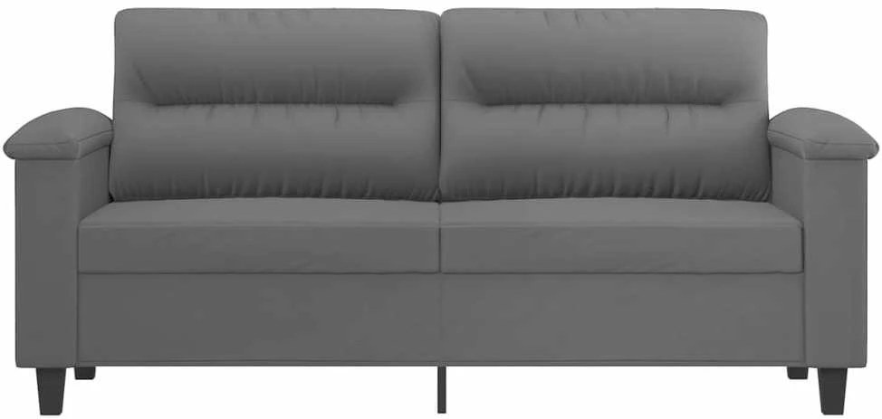 Dvivietė sofa, tamsiai pilka, 140cm, mikropluošto audinys