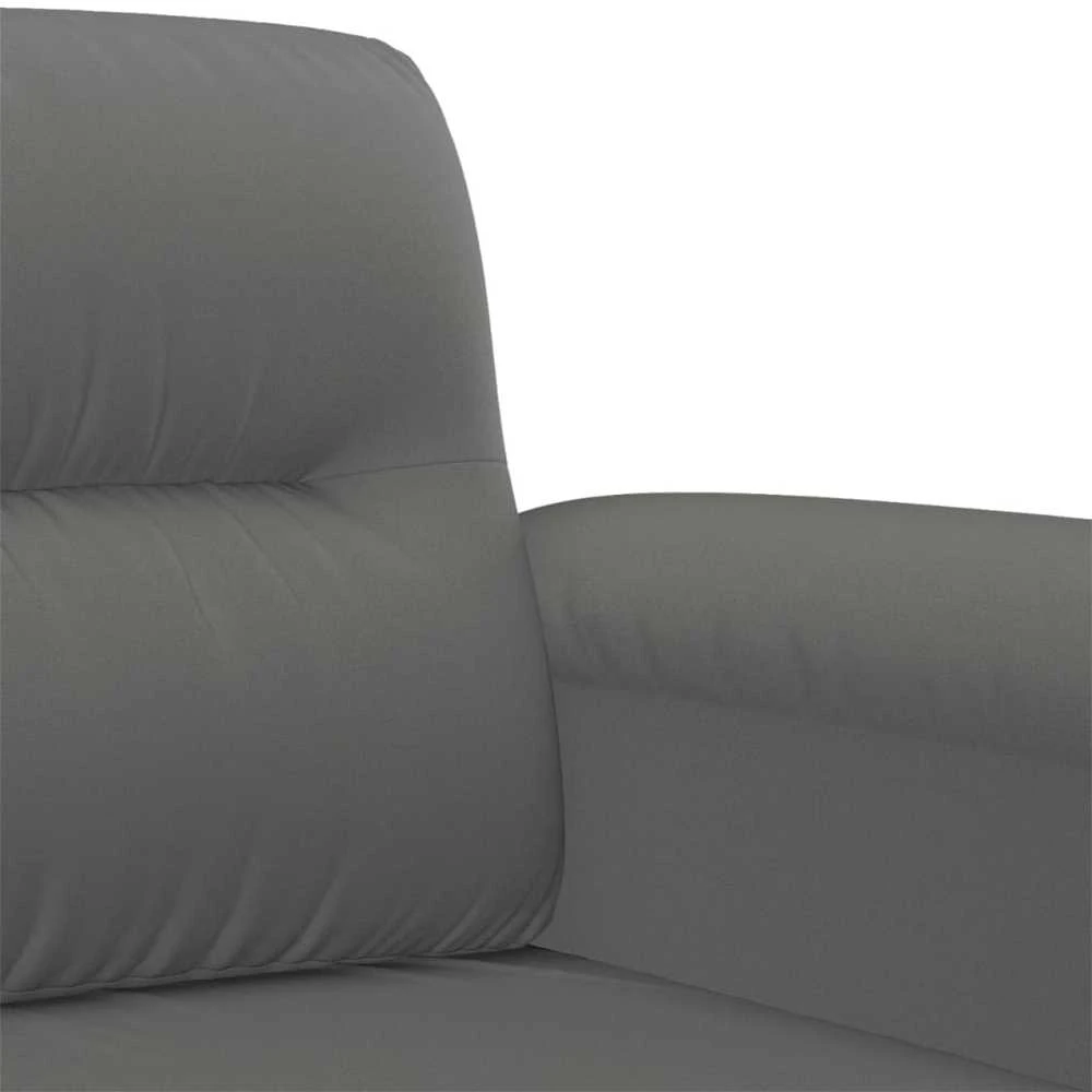 Dvivietė sofa, tamsiai pilka, 140cm, mikropluošto audinys