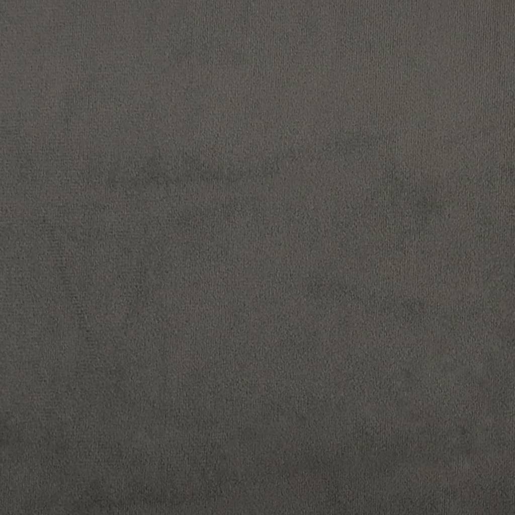 Dvivietė sofa, tamsiai pilkos spalvos, 120cm, aksomas