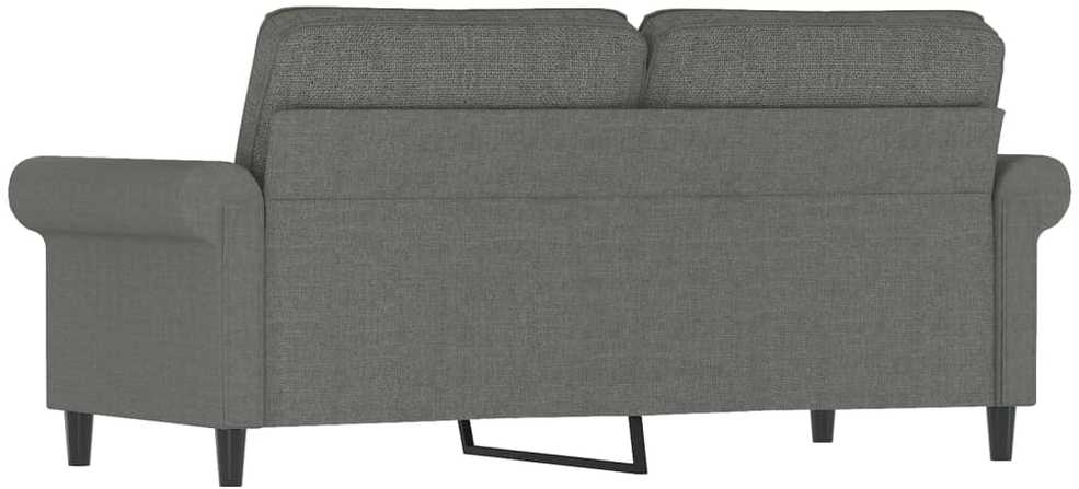 Dvivietė sofa, tamsiai pilkos spalvos, 140cm, audinys