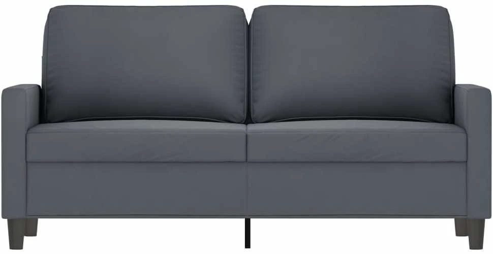 Dvivietė sofa, tamsiai pilkos spalvos, 140cm, aksomas