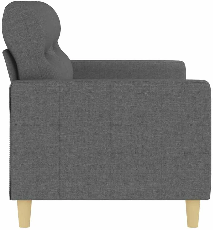 Dvivietė sofa, tamsiai pilkos spalvos, 140cm, audinys