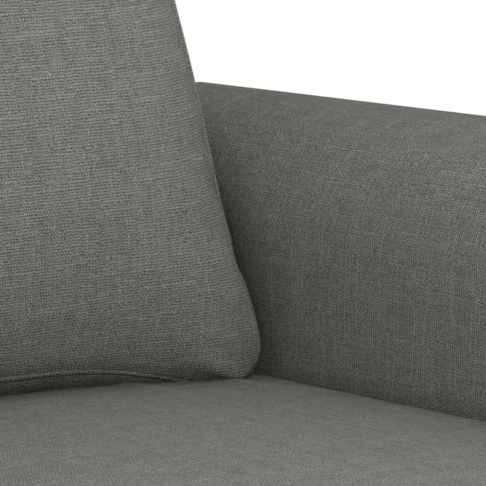 Dvivietė sofa, tamsiai pilkos spalvos, 140cm, audinys