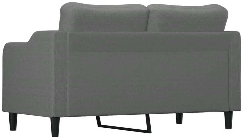 Dvivietė sofa, tamsiai pilkos spalvos, 140cm, audinys