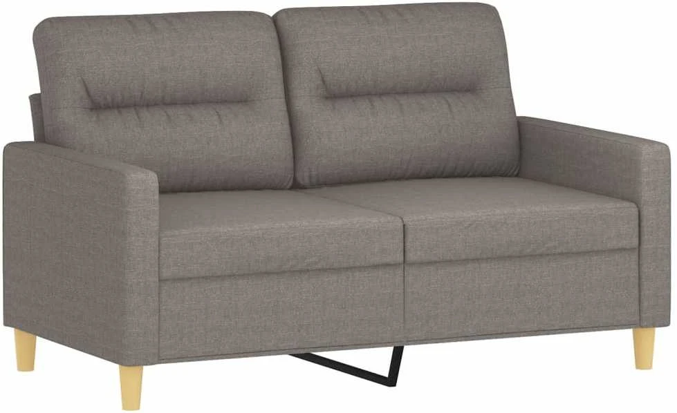 Dvivietė sofa, taupe spalvos, 120cm, audinys