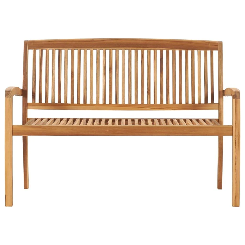 Dvivietis sudedamas sodo suoliukas, 128,5cm, tikmedžio masyvas