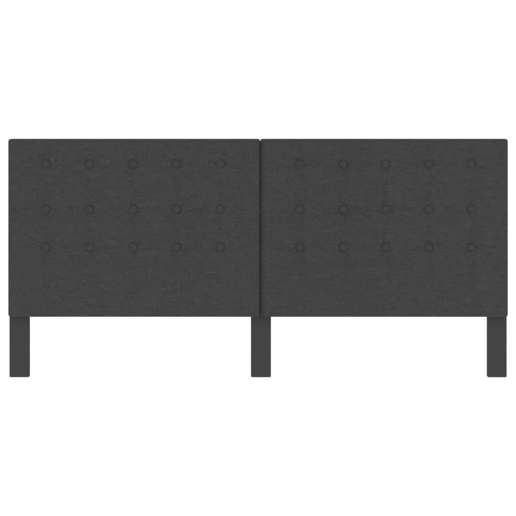 Dygsniuotas galvūgalis, tamsiai pilkas, 200x200cm, audinys