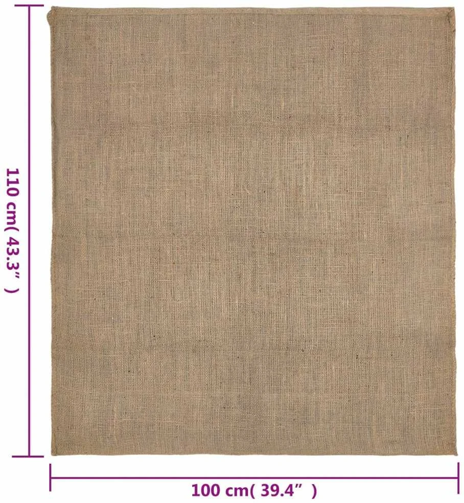 Džiuto maišai, 5vnt., 100x110cm, 100% džiutas, 220 g/m²